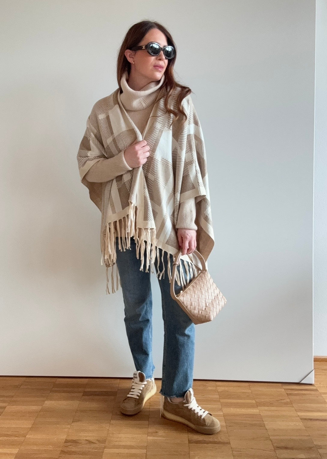 Rollkragenpullover - Creme