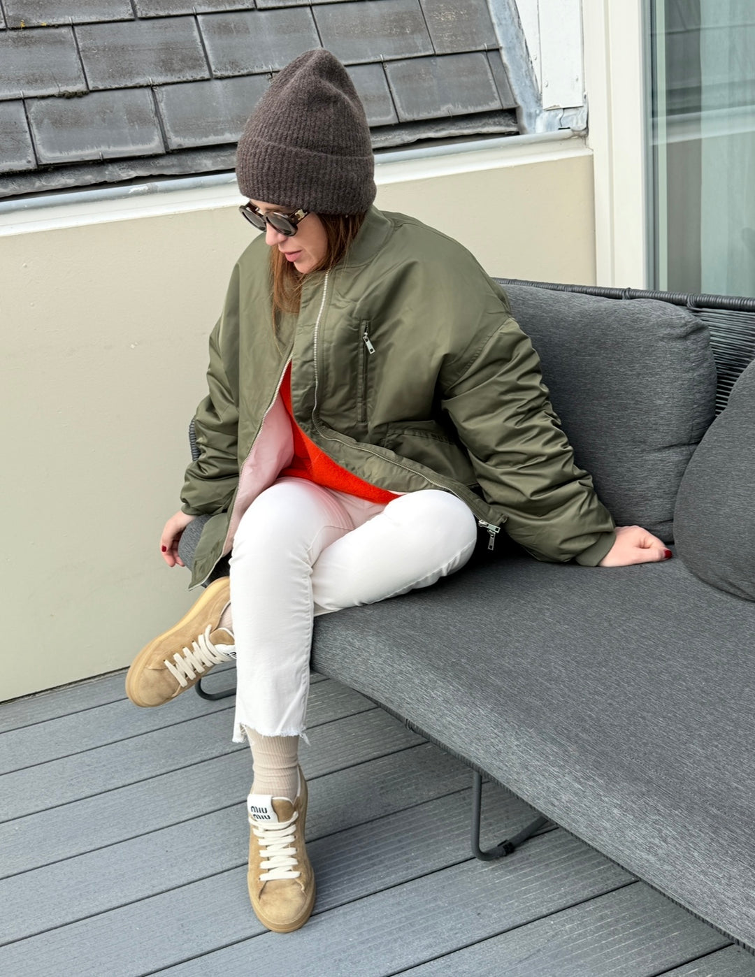 Bomberjacke - Khaki