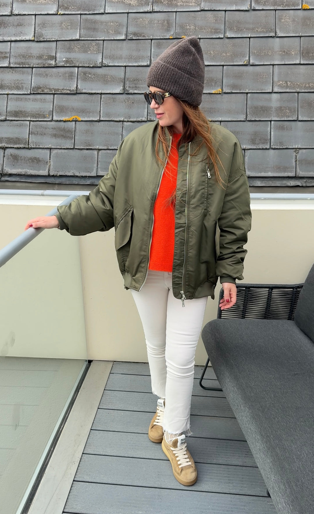 Bomberjacke - Khaki