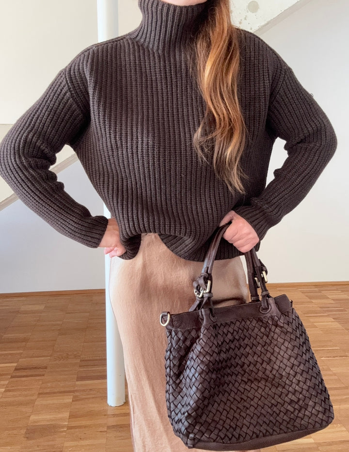 Strickpullover - Schoko