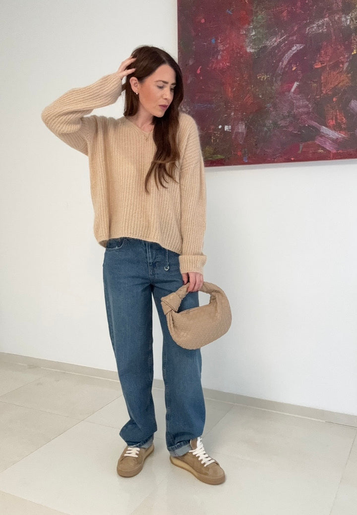Strickpullover - Beige