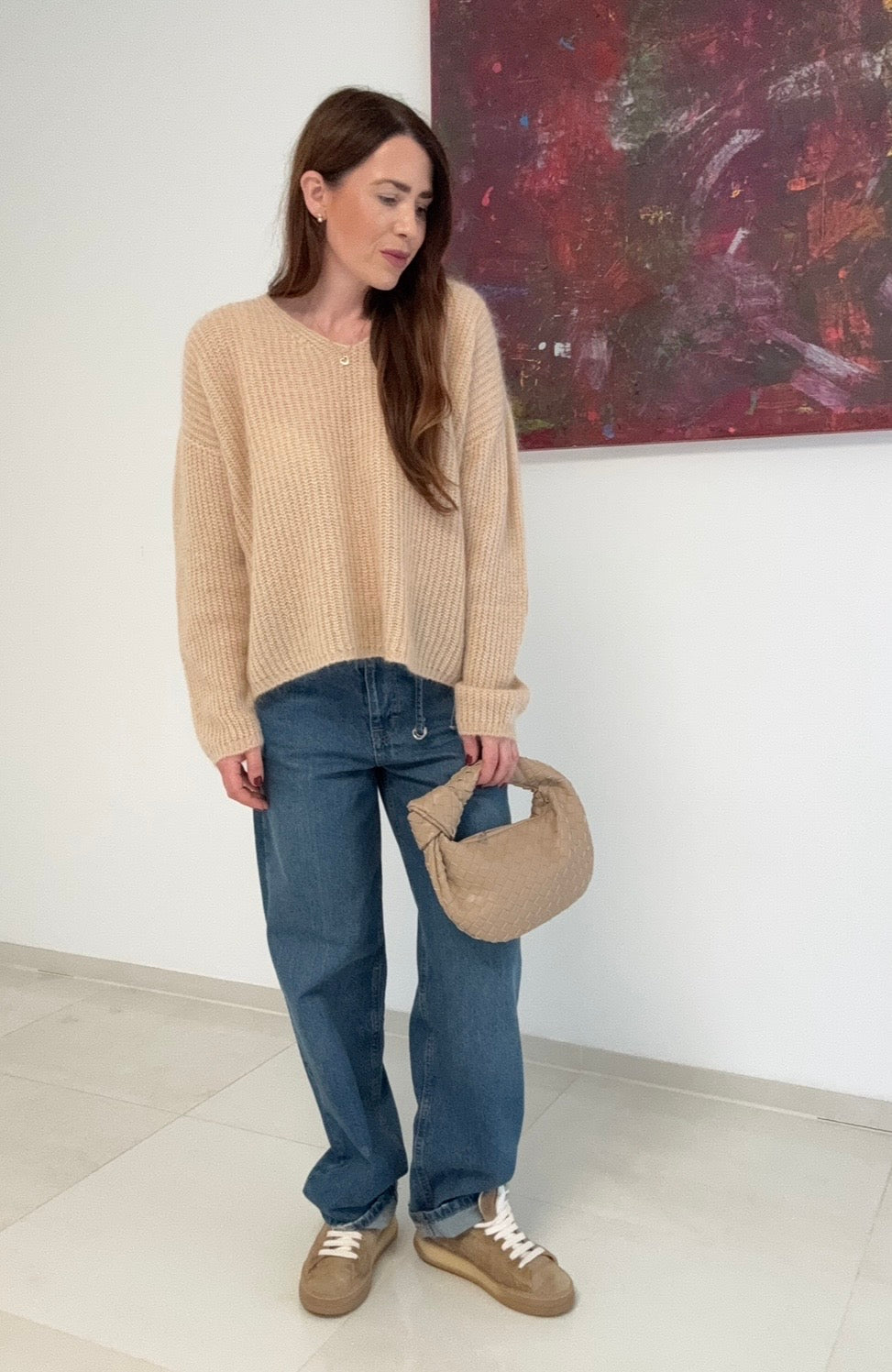 Strickpullover - Beige
