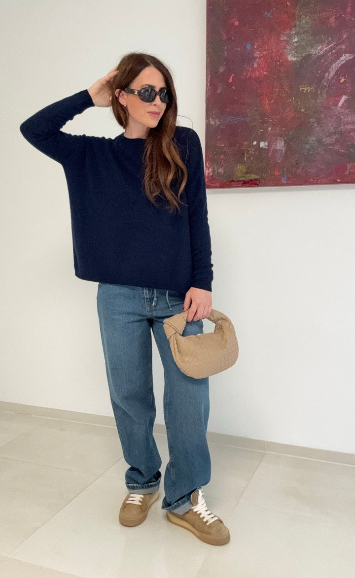 Kaschmir-Pullover - Navy