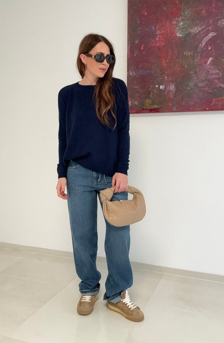 Kaschmir-Pullover - Navy