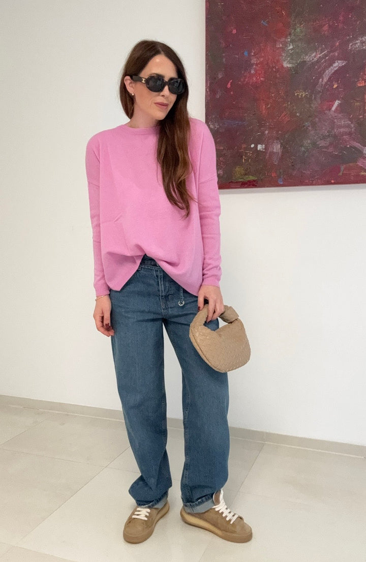 Kaschmir-Pullover - Rosa