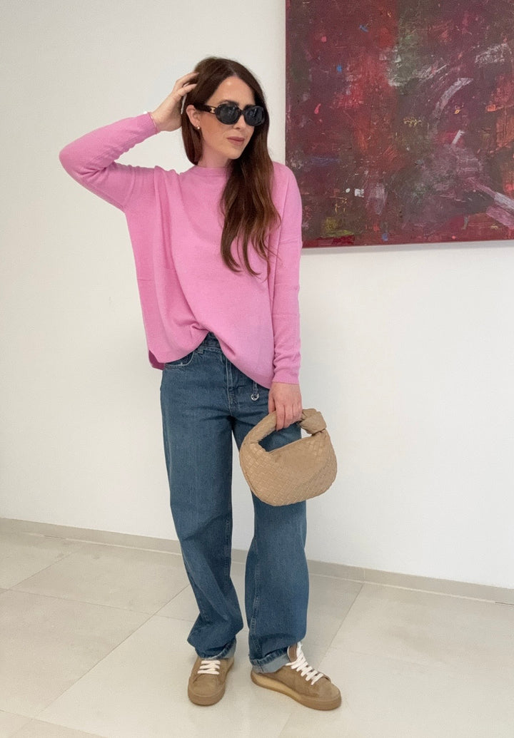 Kaschmir-Pullover - Rosa