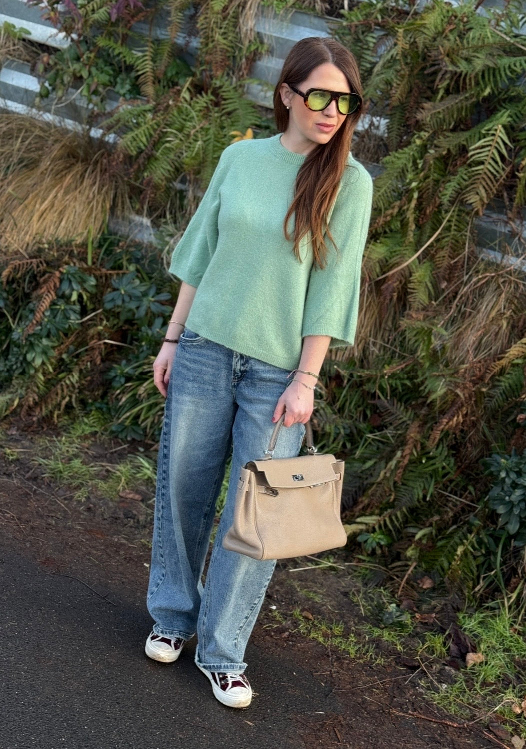 Alpaka-Shirt - Grün