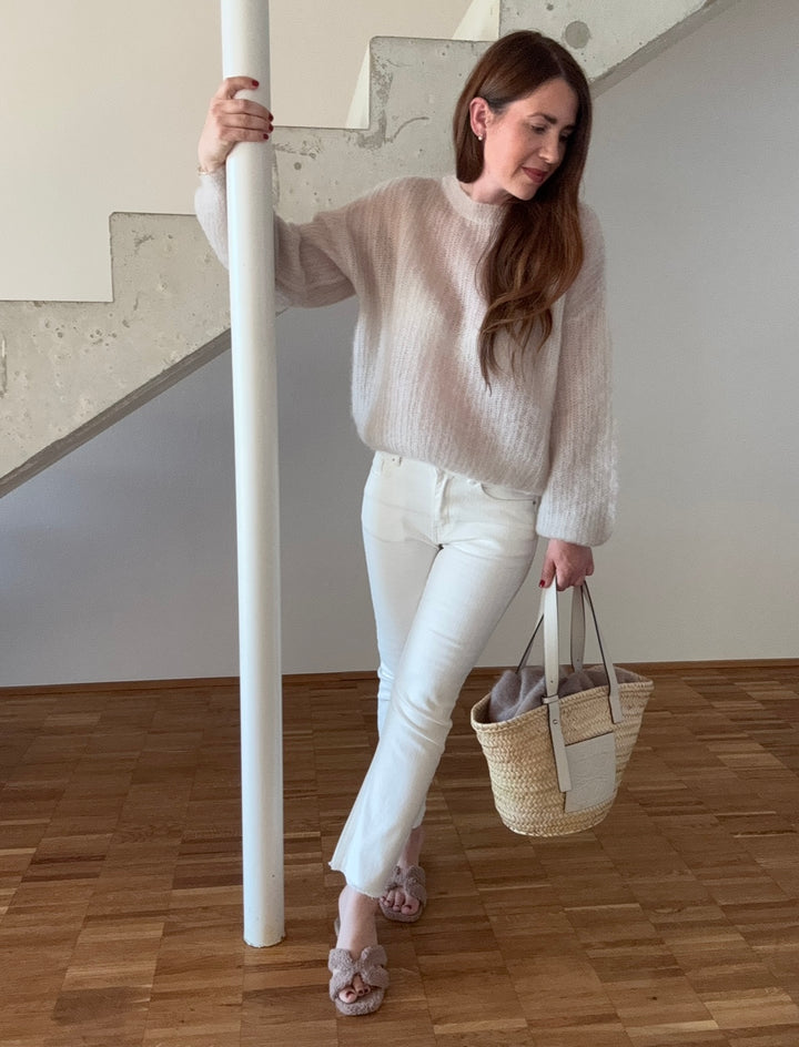 Mohair-Pullover - Creme