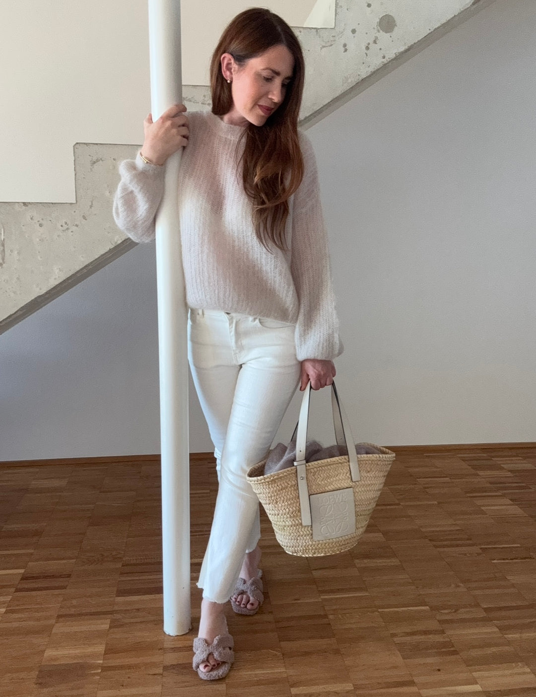 Mohair-Pullover - Creme