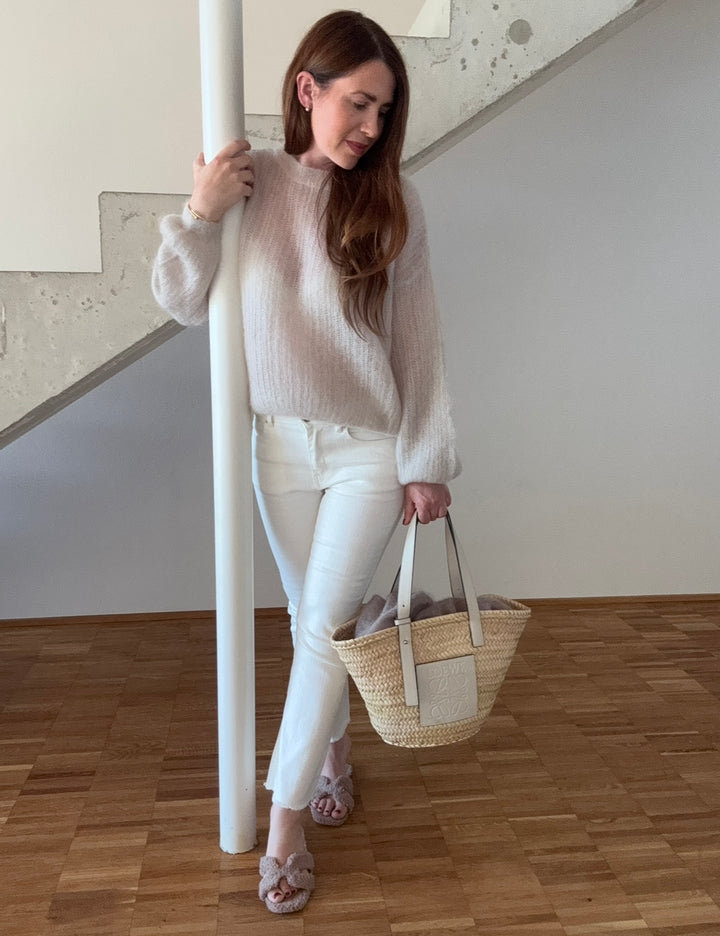 Mohair-Pullover - Creme