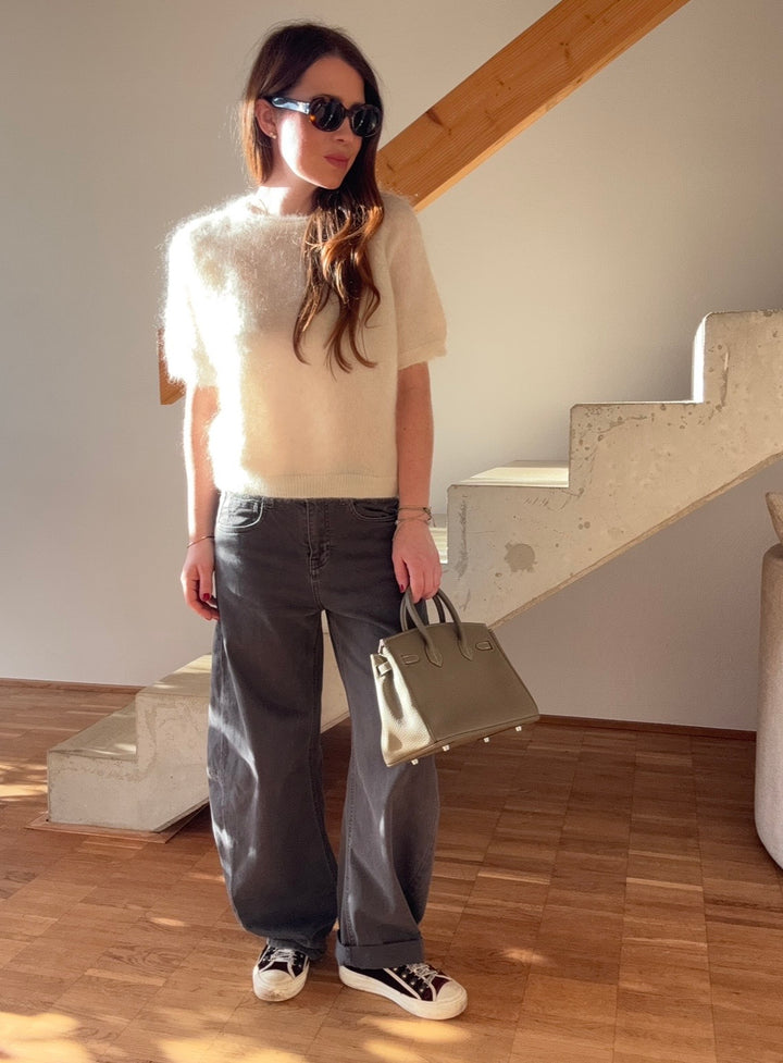 Super Kid Mohair Shirt Creme - Limitiert