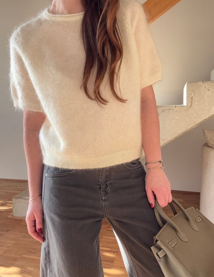 Super Kid Mohair Shirt Creme - Limitiert