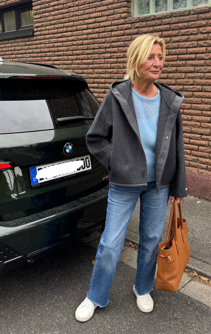 Woll/Kaschmir Jacke - Grau