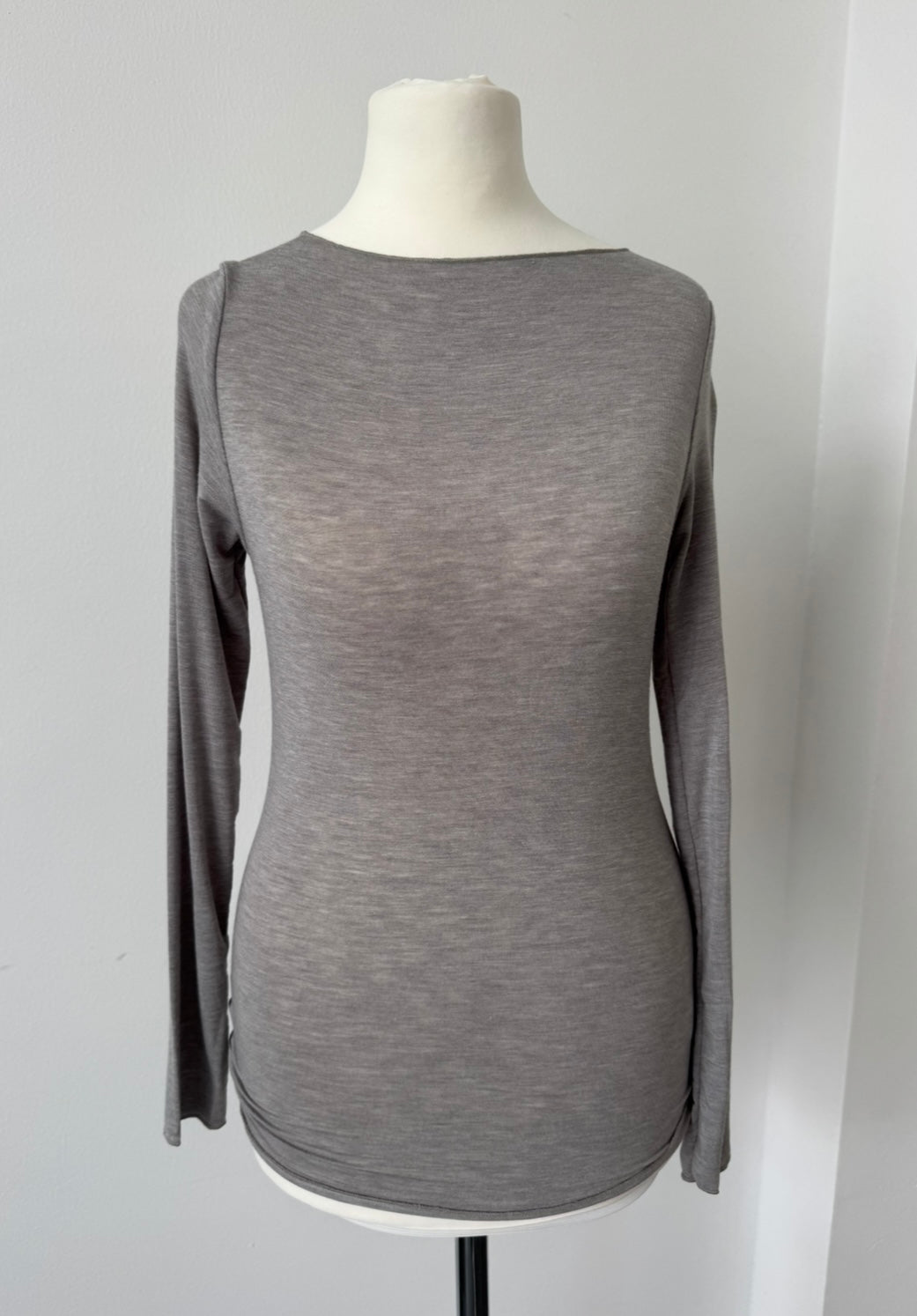 Dünnes Shirt - Grau