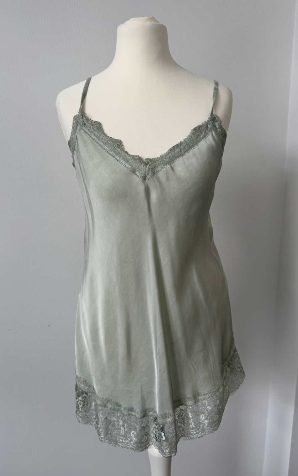 Top mit Spitze - Mint