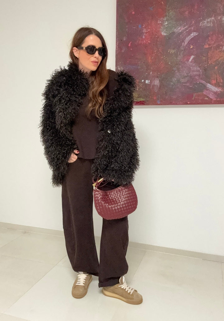 Kuschelige Jacke - Braun