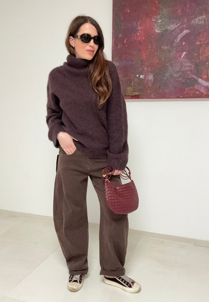 Balloon Jeans - Braun