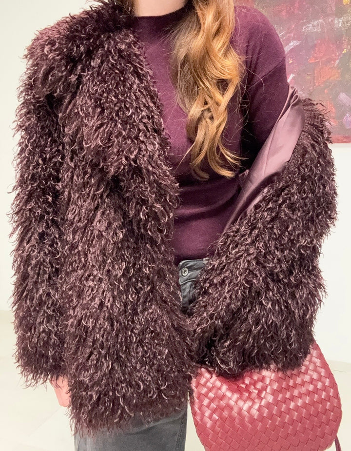 Kuschelige Jacke - Beere 88