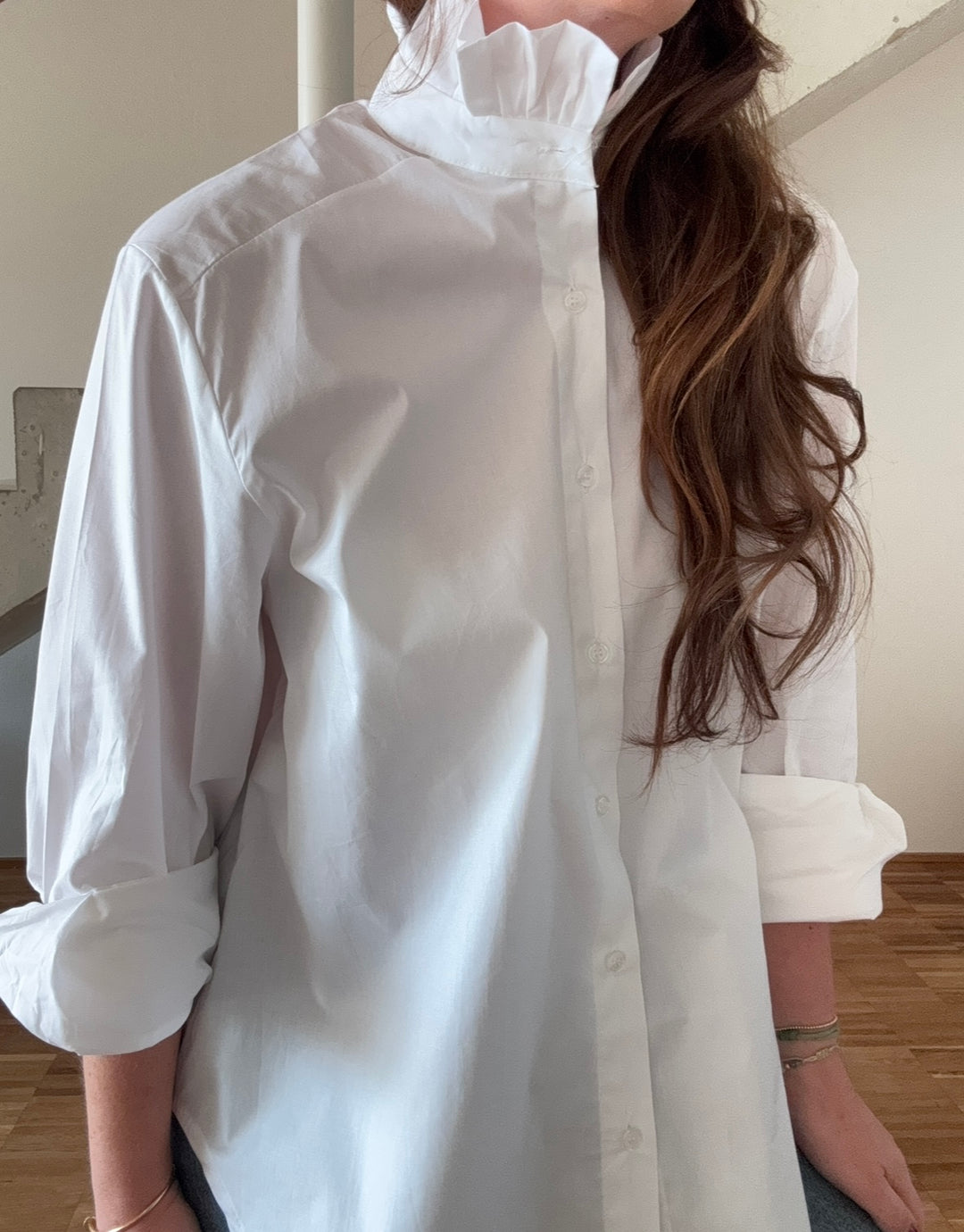Oversize Bluse - Weiß