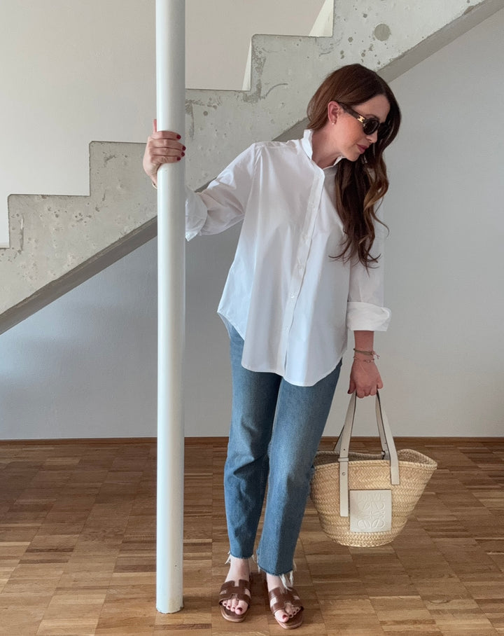 Oversize Bluse - Weiß