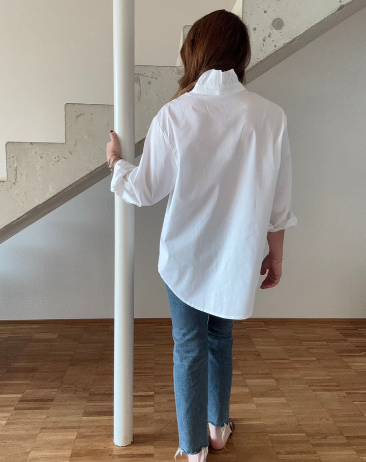 Oversize Bluse - Weiß