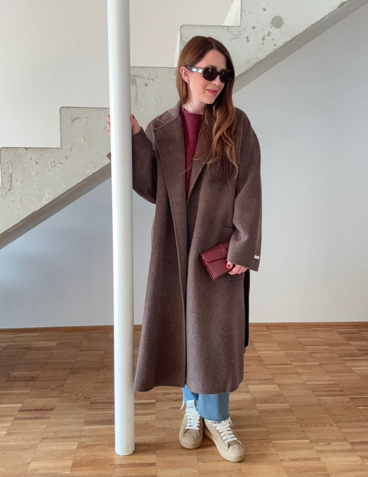 Oversize-Mantel - Schoko