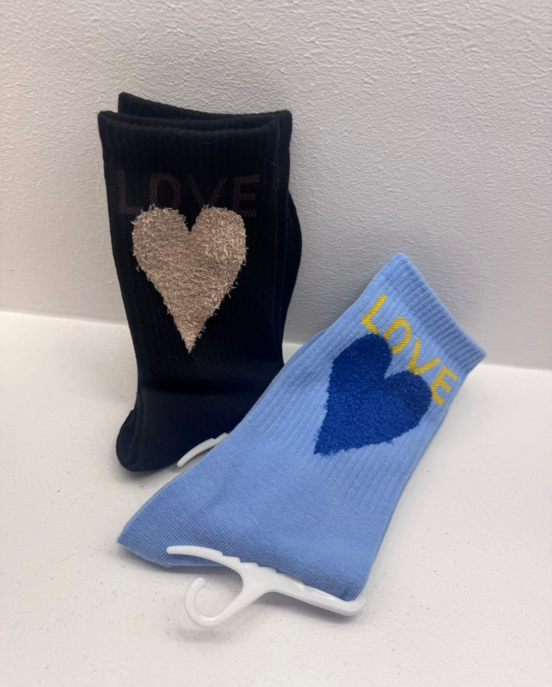 Socken mit Herz - verschiedene Farben