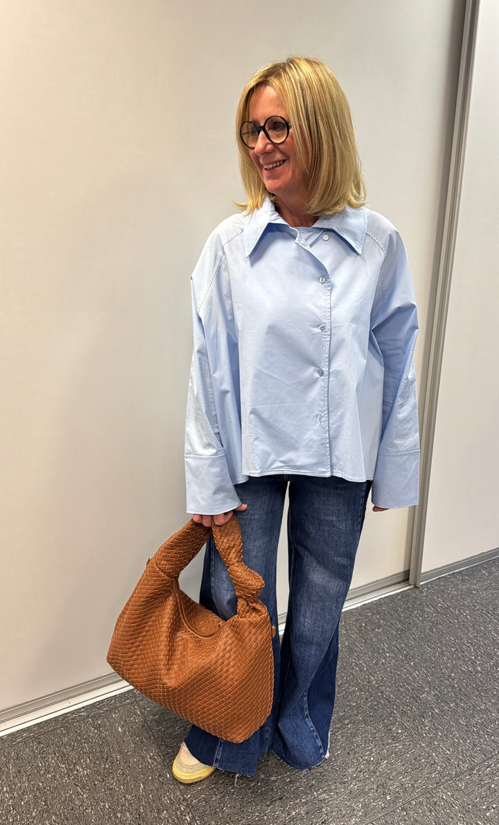 Ausgestellte Jeans - Blau