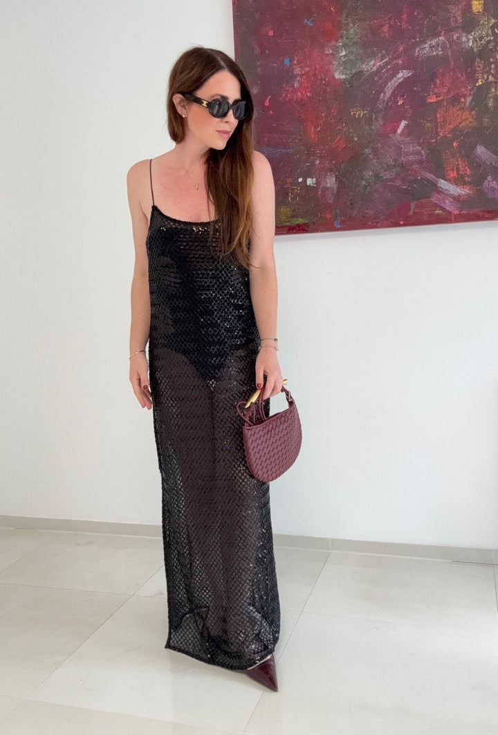 Transparentes Kleid - Schwarz
