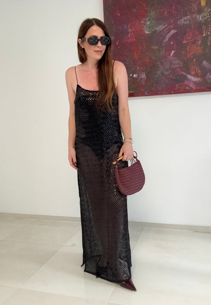 Transparentes Kleid - Schwarz