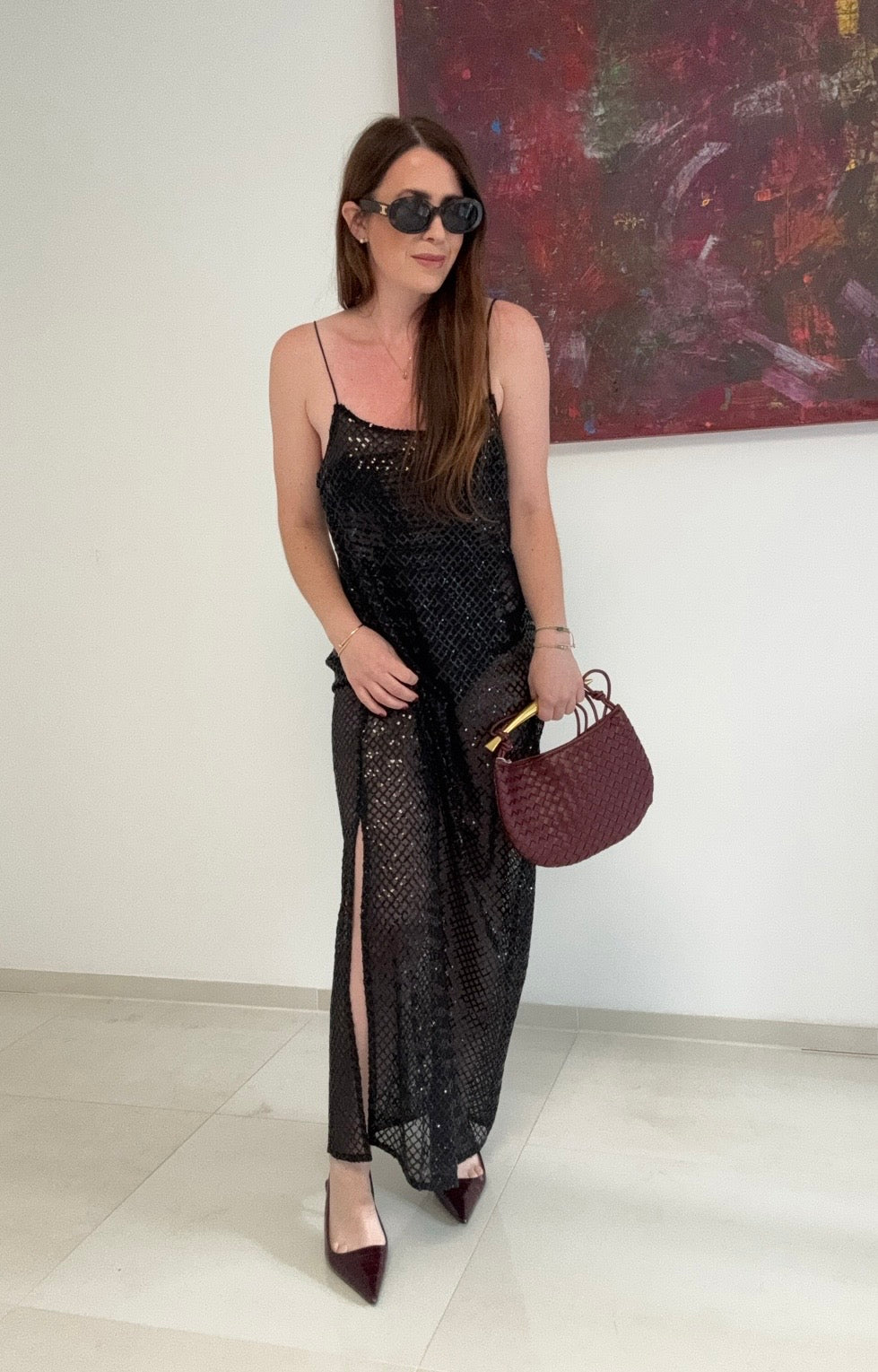 Transparentes Kleid - Schwarz
