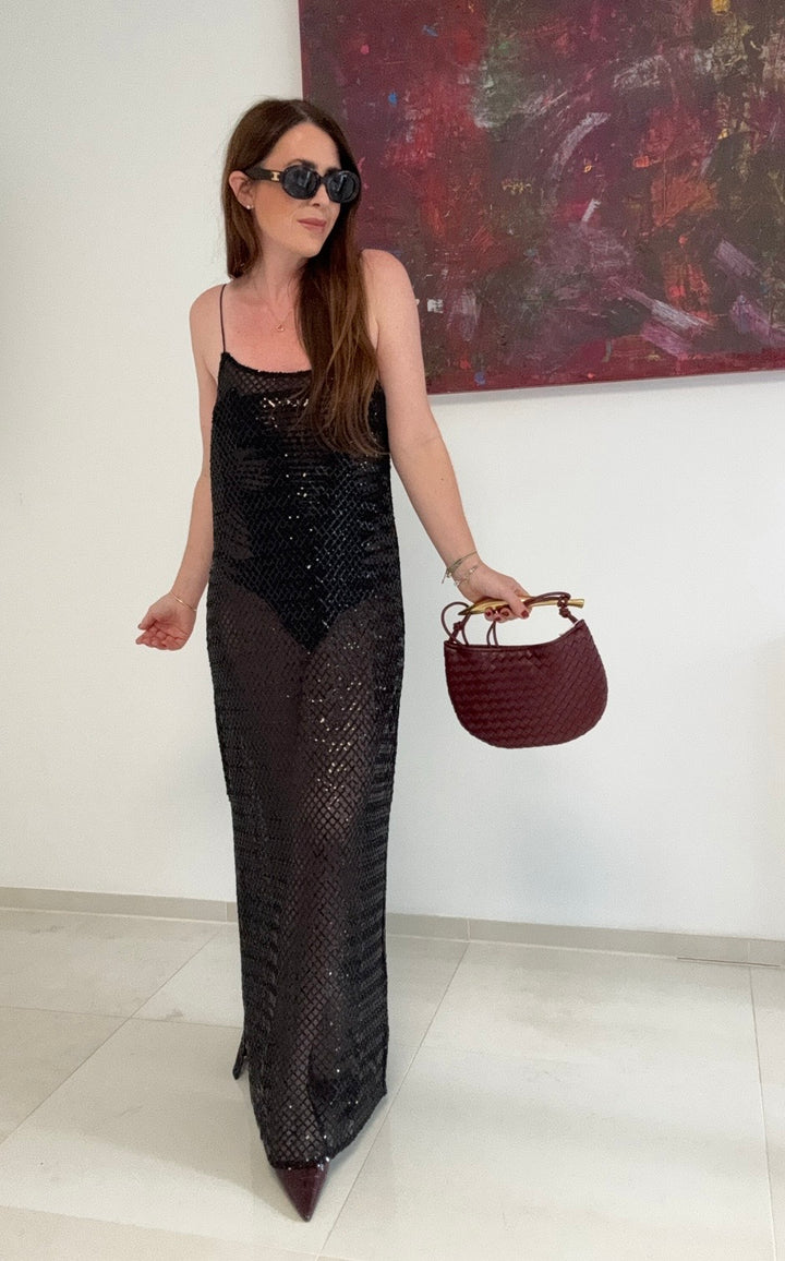 Transparentes Kleid - Schwarz