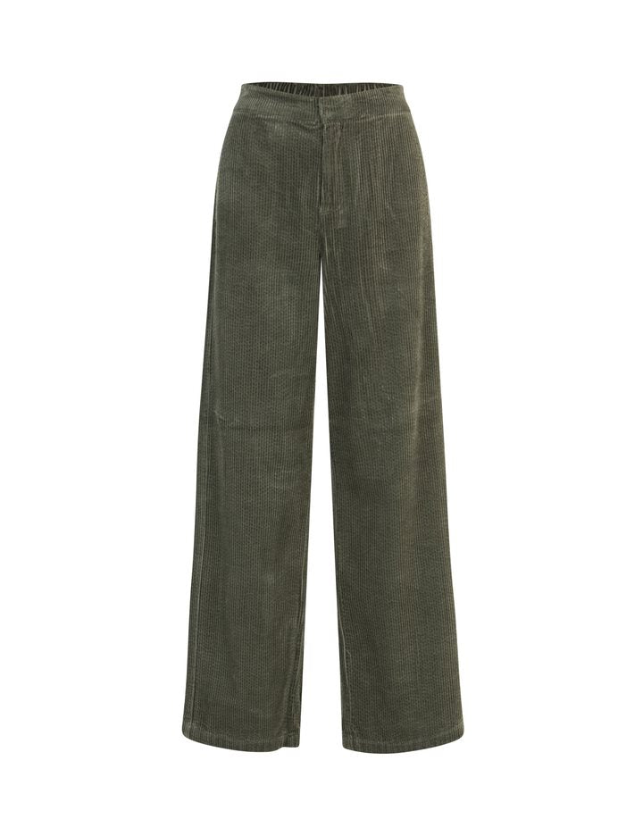 Cordhose - Grün