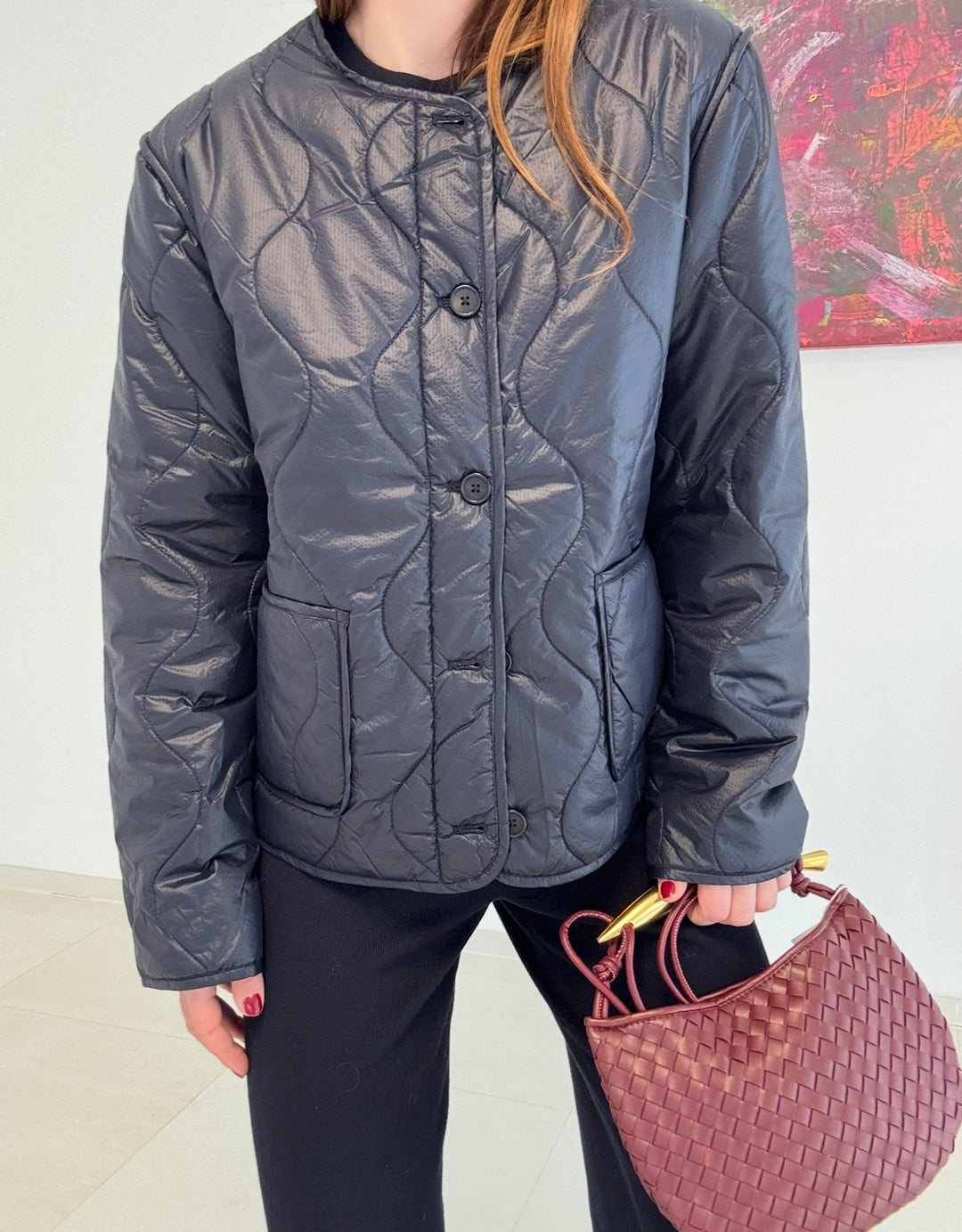 Steppjacke - Navy