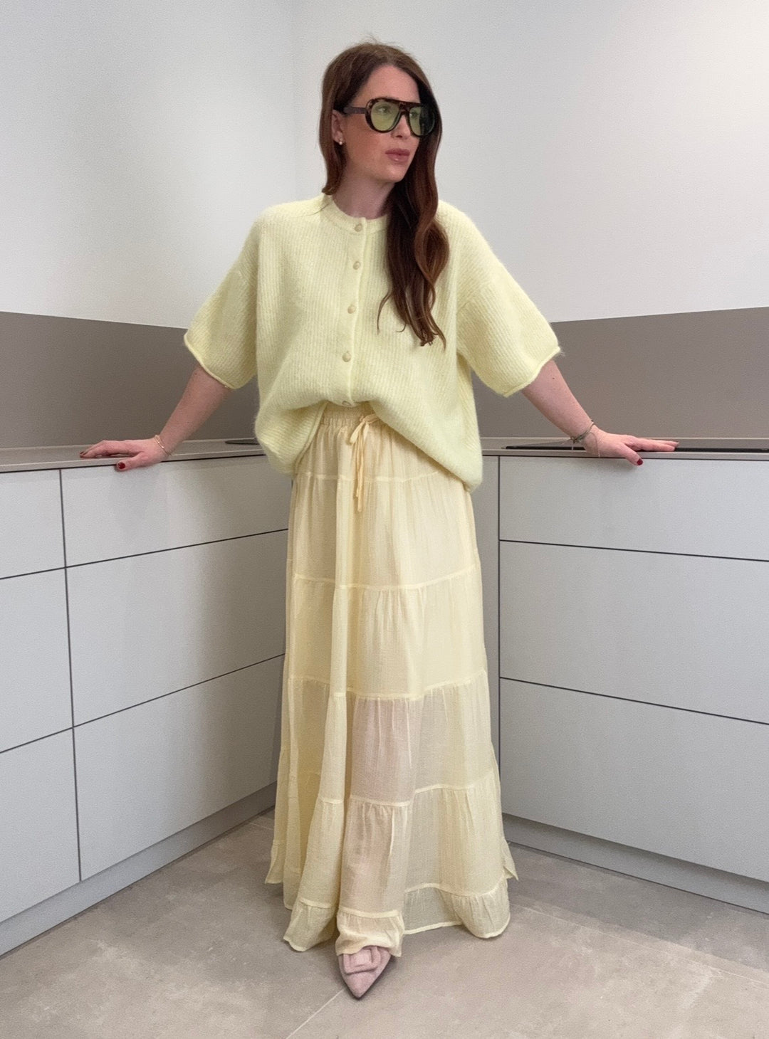 Maxi-Skirt - Gelb