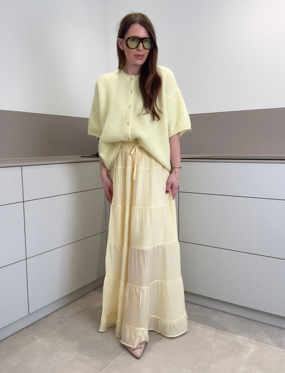 Maxi-Skirt - Gelb
