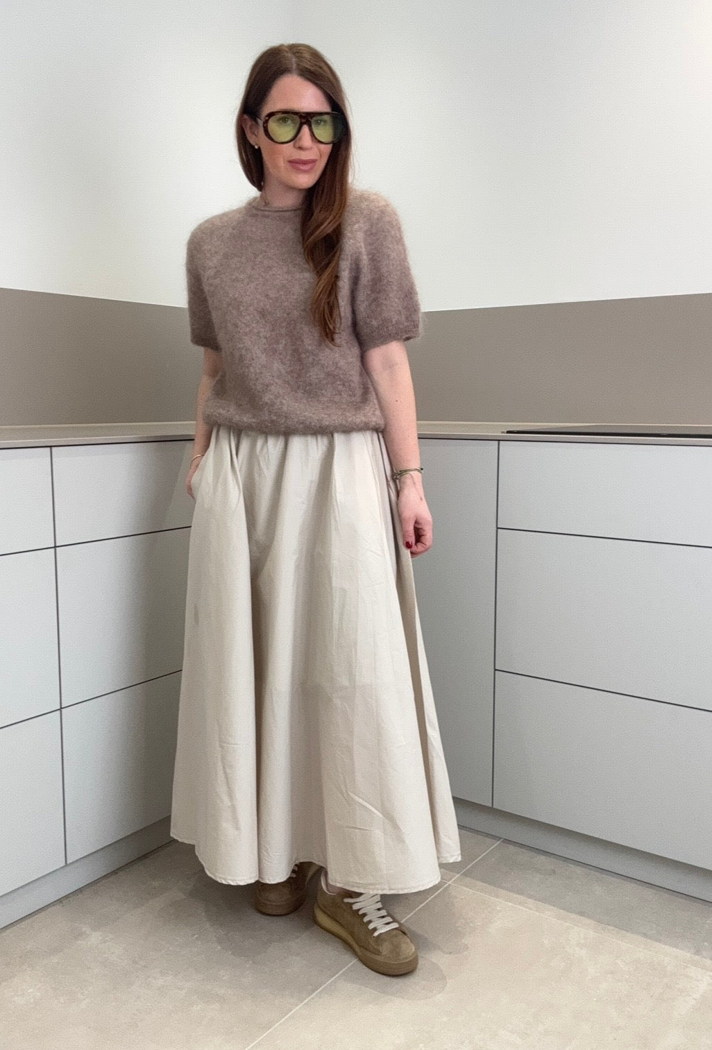 Super Kid Mohair Shirt Beige - Limitiert