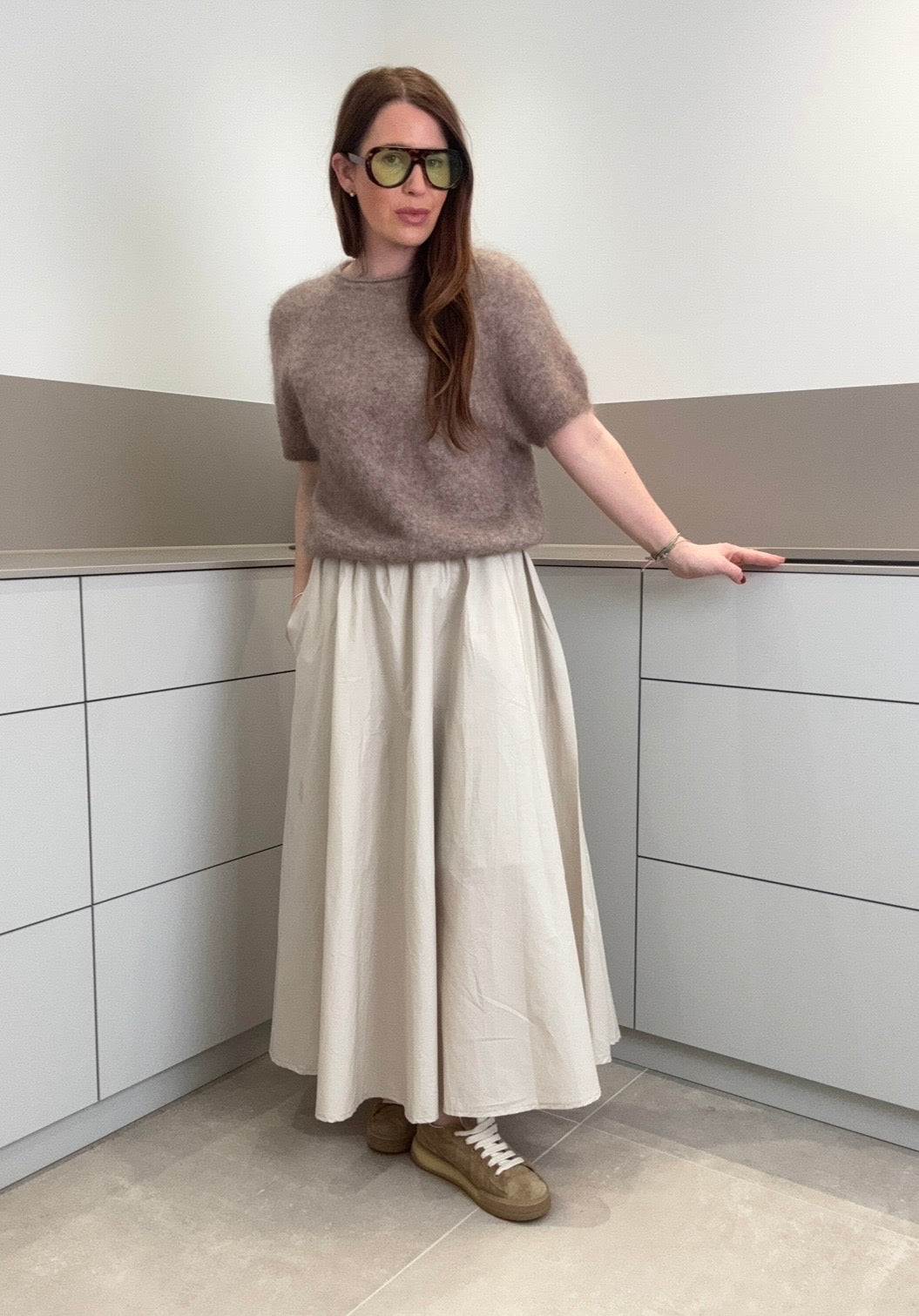 Super Kid Mohair Shirt Beige - Limitiert