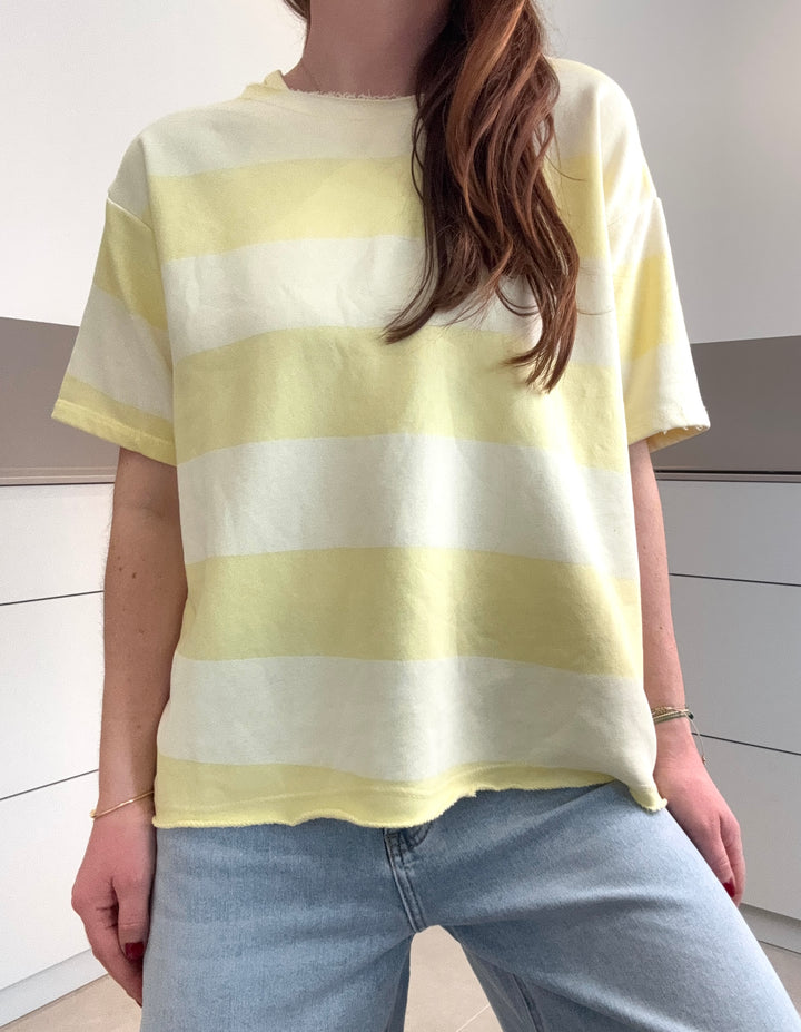 Gestreiftes Shirt - Gelb
