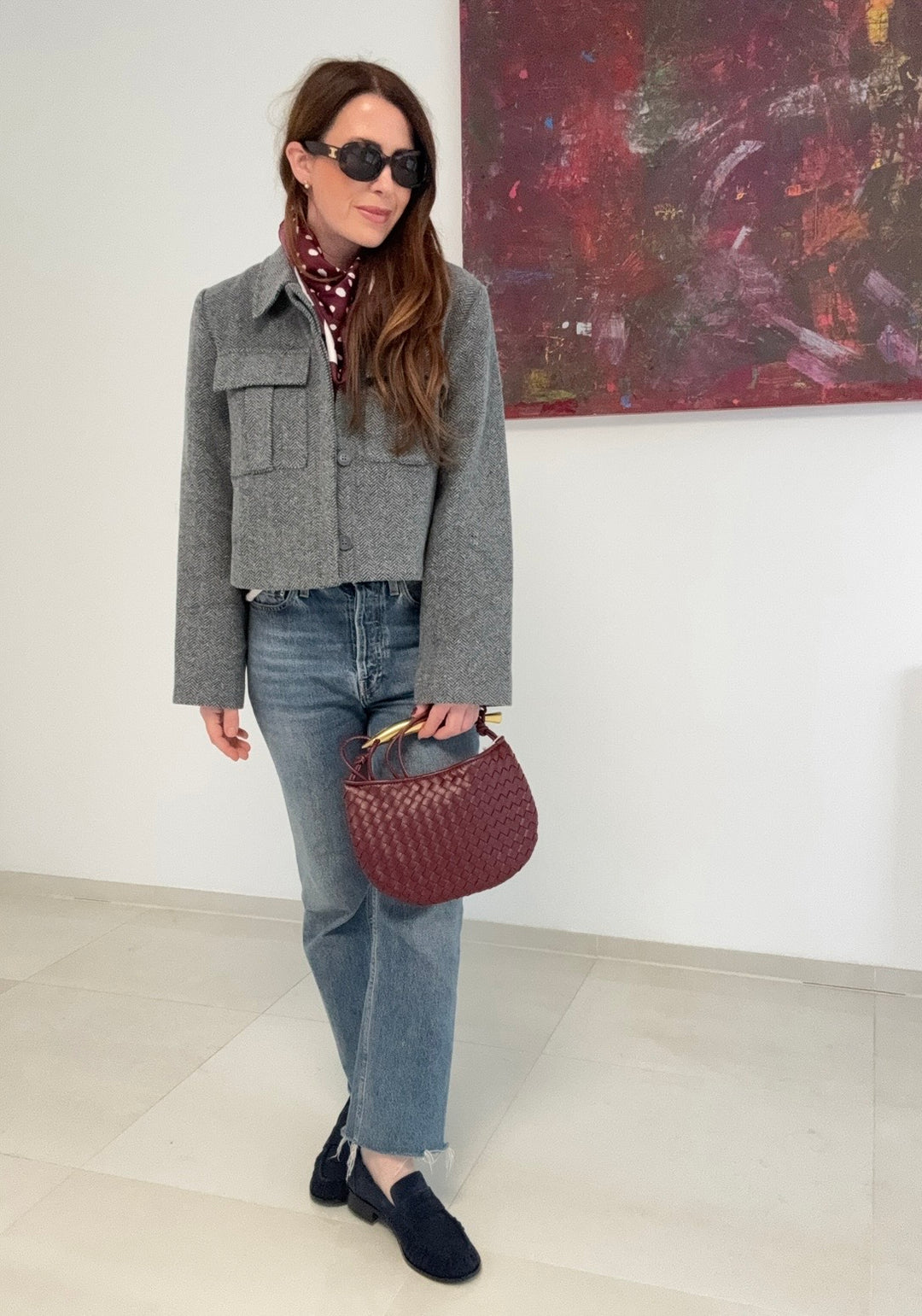 Blazer - Navy/Grau