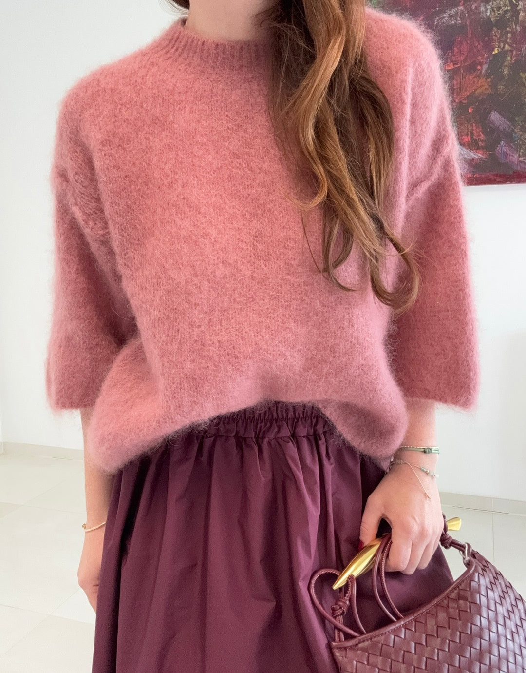 Mohair-Shirt - Rose