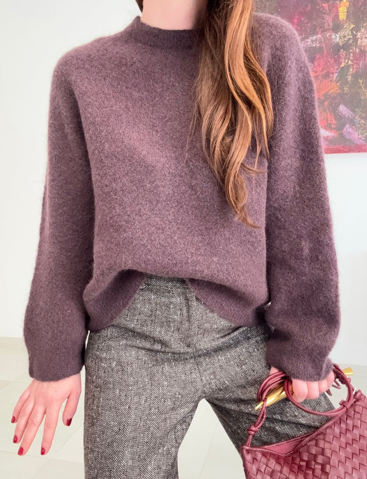 Baby-Alpaka-Pullover - Braun