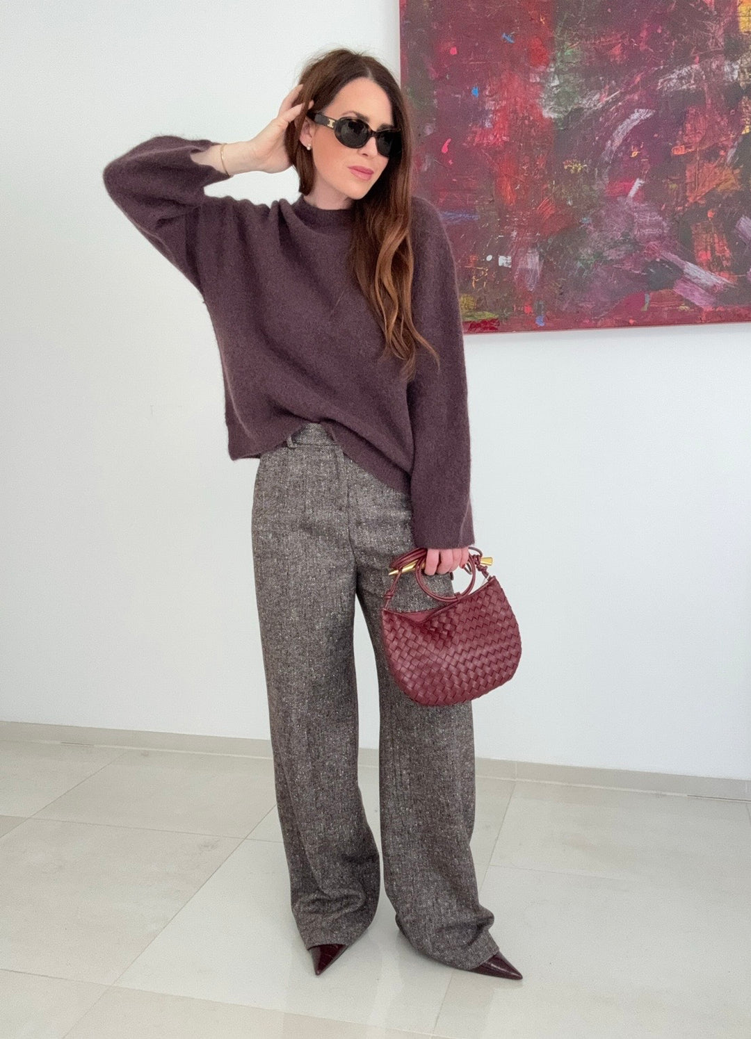 Baby-Alpaka-Pullover - Braun