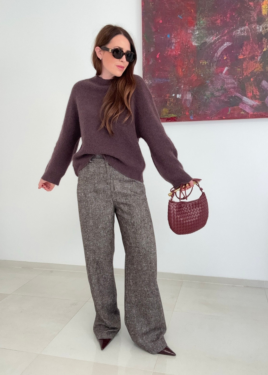 Baby-Alpaka-Pullover - Braun