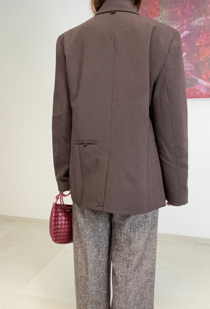 Oversize-Blazer - Braun