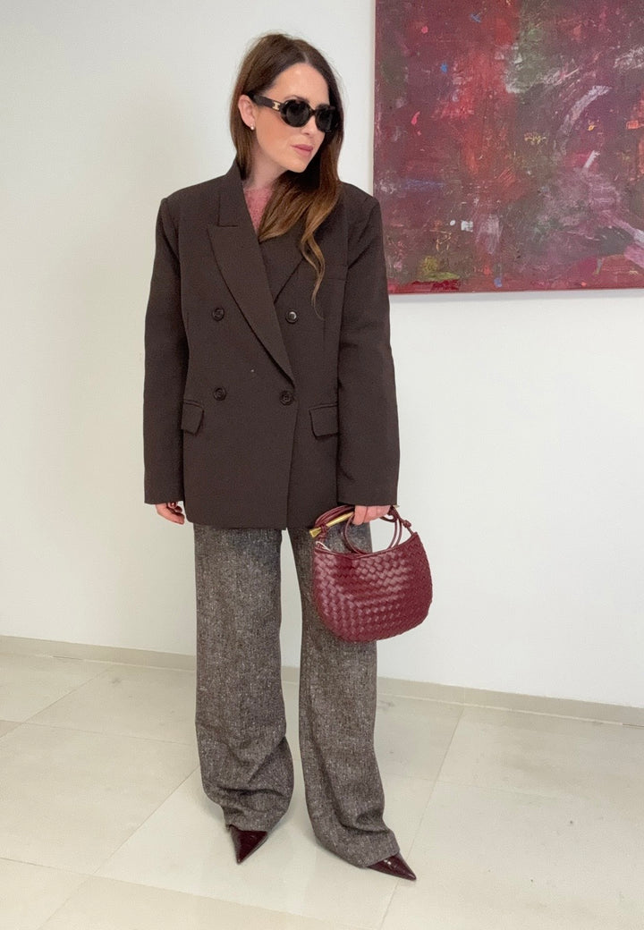 Oversize-Blazer - Braun