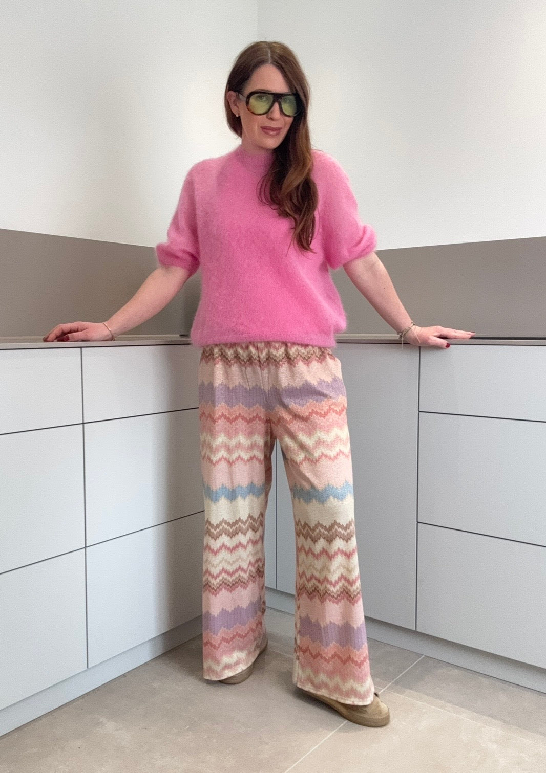 Dünnes Mohairshirt - Pink