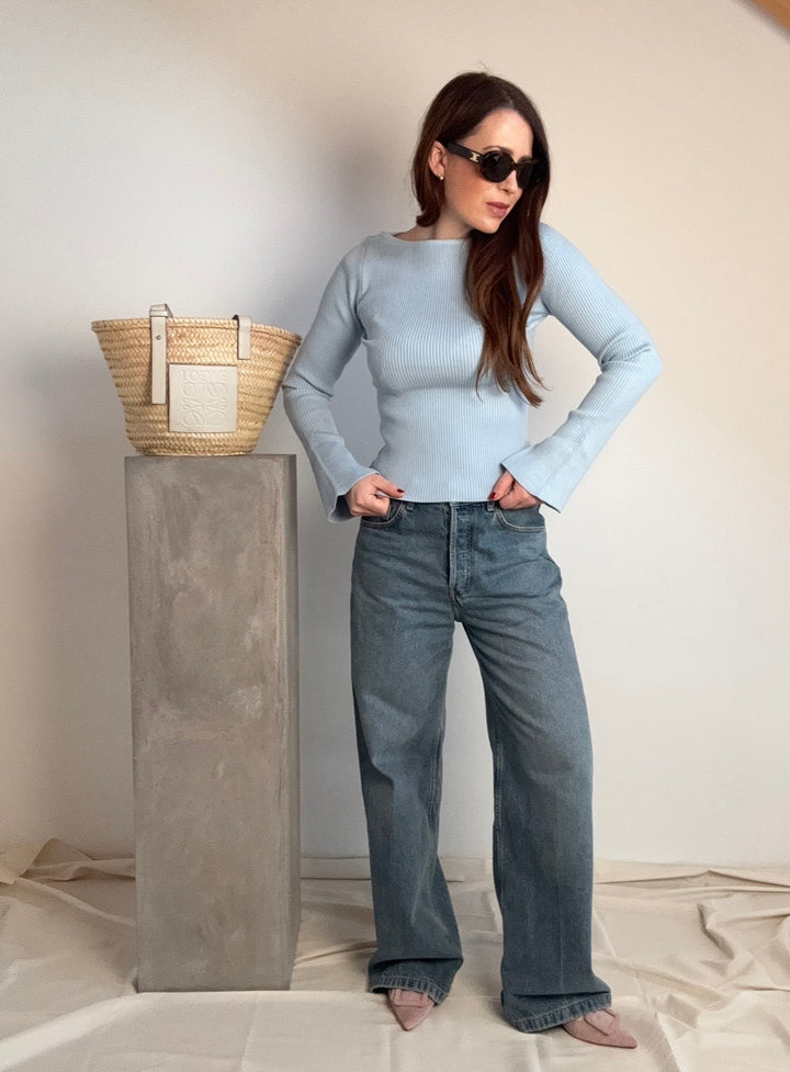 Basic-Shirt - Hellblau