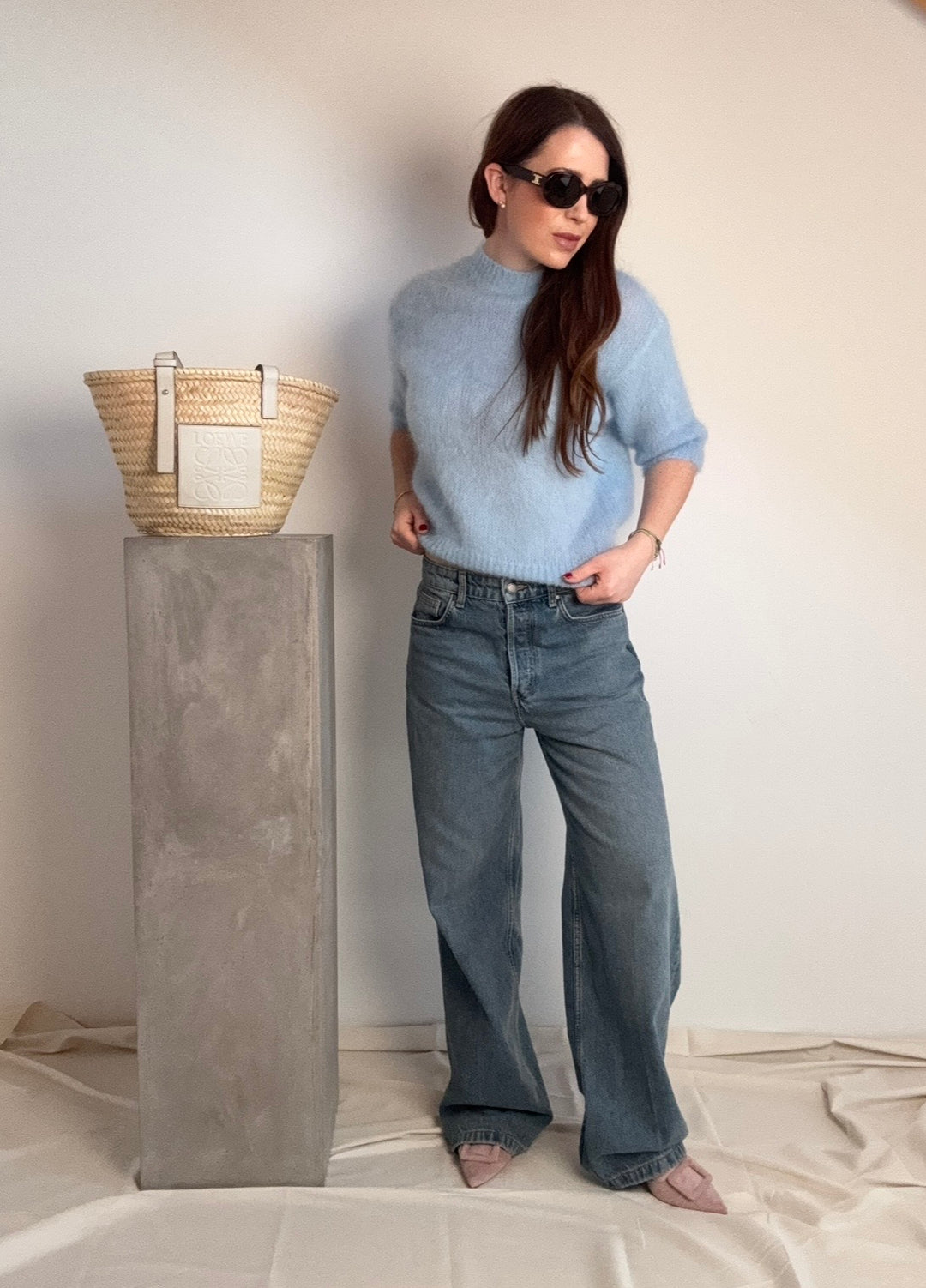 Mohair Shirt - Hellblau