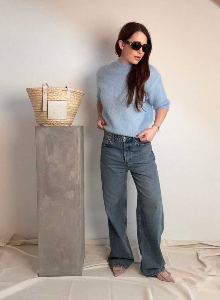 Mohair Shirt - Hellblau